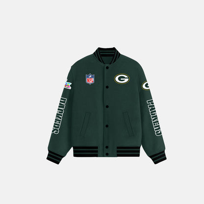 Jacksonville Jaguars Varsity Jacket Forest Green – Fully Embroidered Logos, Fan Edition
