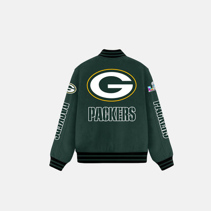 Jacksonville Jaguars Varsity Jacket Forest Green – Fully Embroidered Logos, Fan Edition
