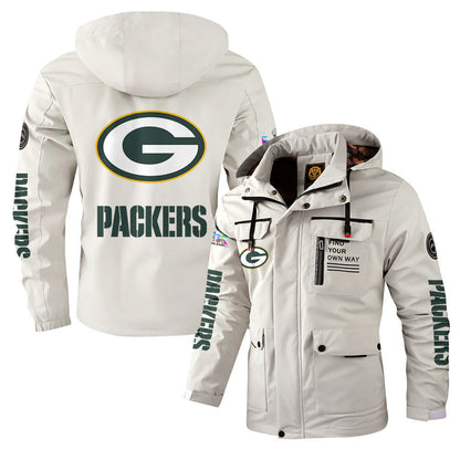 Green Bay Packers 2026 Super Bowl LX White Parka Coat – Printed Logos