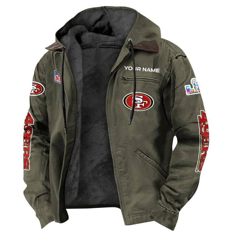 San Francisco 49ers 2026 Super Bowl LX Custom Name Special Edition Flannel Jacket