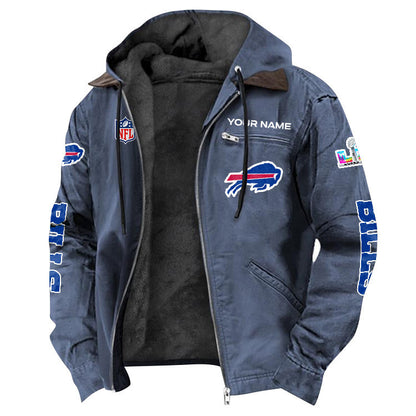Buffalo Bills 2026 Super Bowl LX Custom Name Special Edition Flannel Jacket