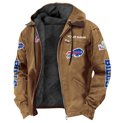 Buffalo Bills 2026 Super Bowl LX Custom Name Special Edition Flannel Jacket