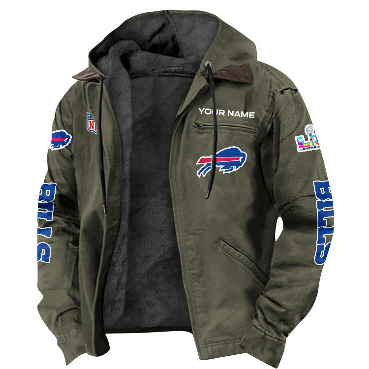 Buffalo Bills 2026 Super Bowl LX Custom Name Special Edition Flannel Jacket
