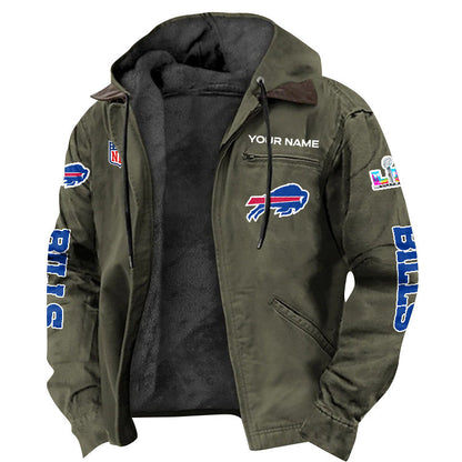 Buffalo Bills 2026 Super Bowl LX Custom Name Special Edition Flannel Jacket