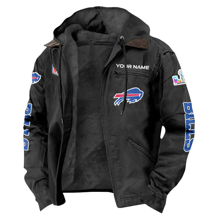 Buffalo Bills 2026 Super Bowl LX Custom Name Special Edition Flannel Jacket