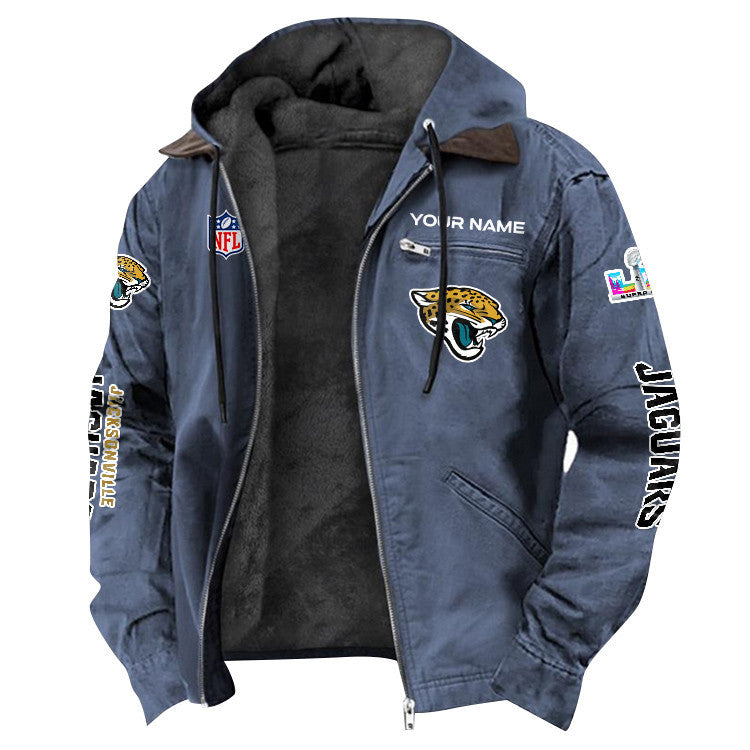Jacksonville Jaguars 2026 Super Bowl LX Custom Name Special Edition Flannel Jacket