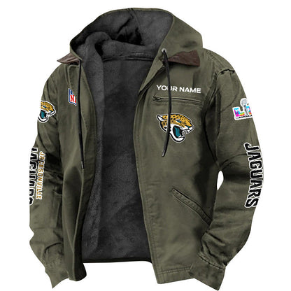 Jacksonville Jaguars 2026 Super Bowl LX Custom Name Special Edition Flannel Jacket
