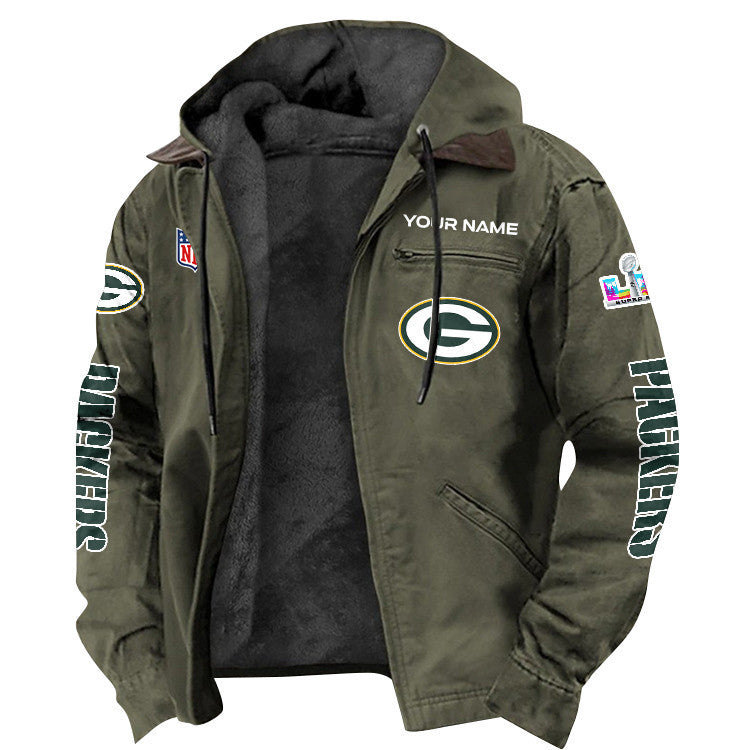 Green Bay Packers 2026 Super Bowl LX Custom Name Special Edition Flannel Jacket