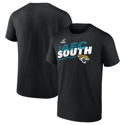 Jacksonville Jaguars 2025 AFC South Division Champions Conquer T-Shirt - Black