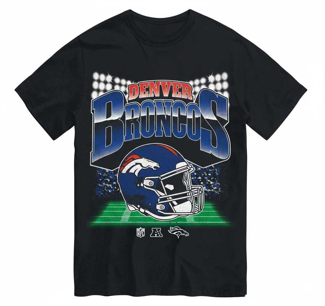 Denver Broncos Men's NFL Teams Blindside T-Shirt - Black