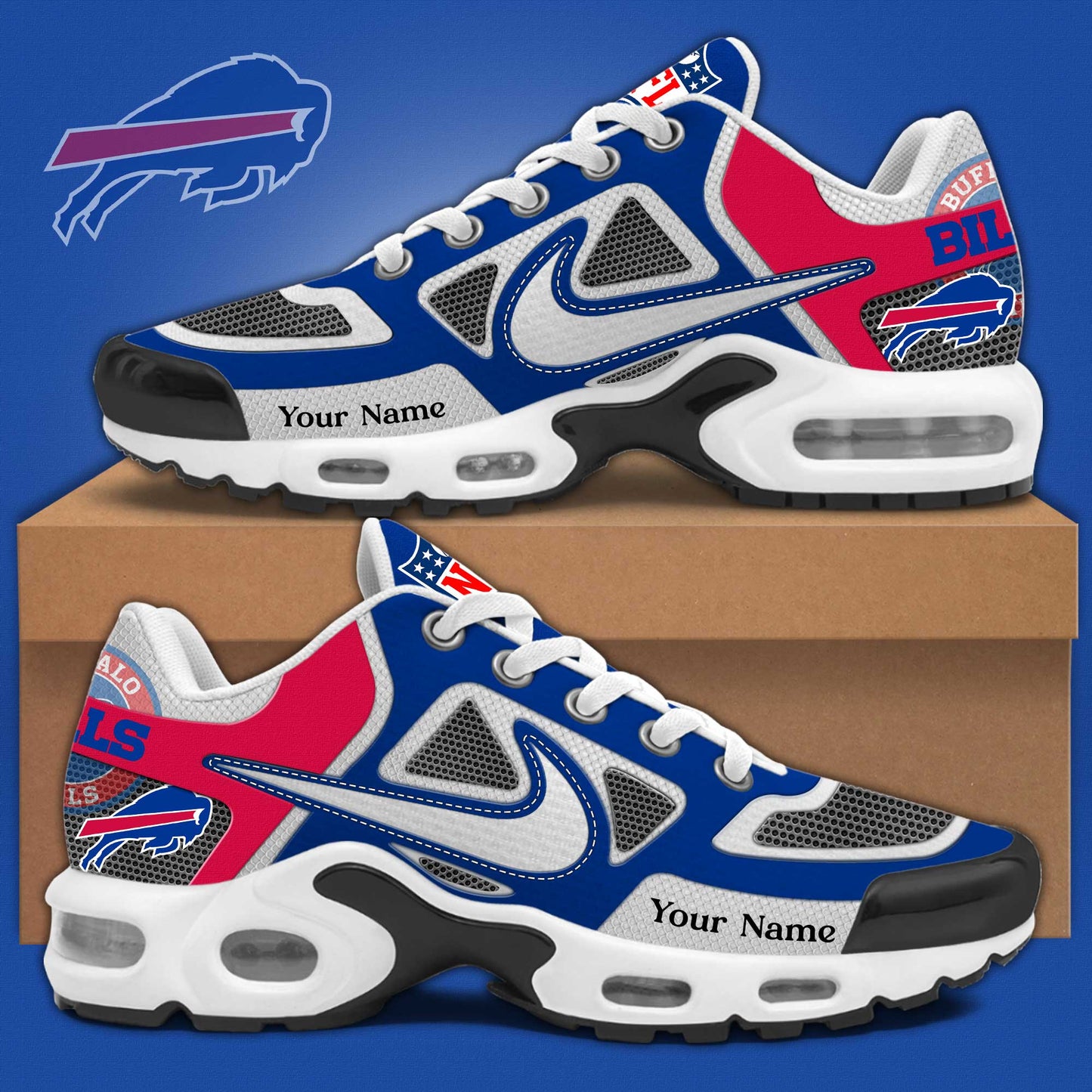 Buffalo Bills Sport Limited Edition Custom Name Air Max Shoes Sneakers For Men And Women