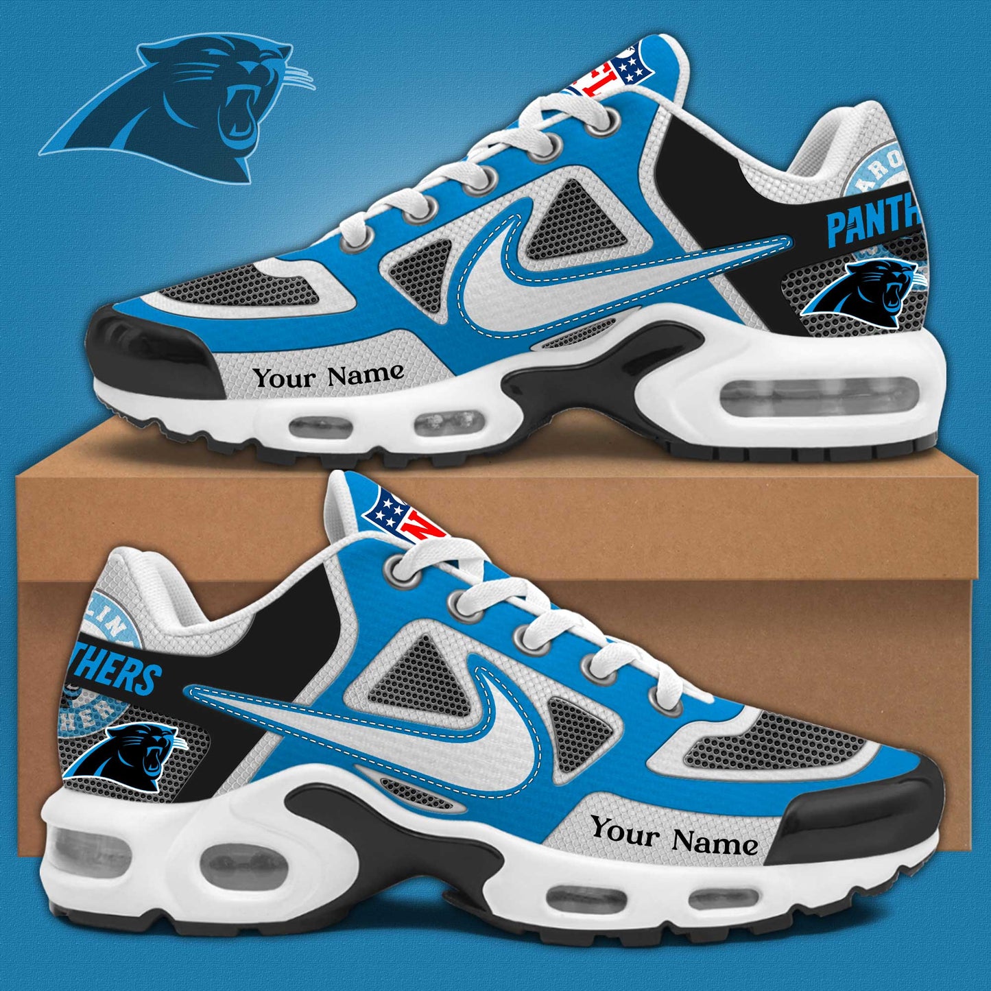 Carolina Panthers Sport Limited Edition Custom Name Air Max Shoes Sneakers For Men And Women