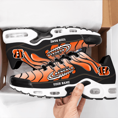 Cincinnati Bengals Ombre Limited Edition Custom Name Air Max Shoes Sneakers For Men And Women