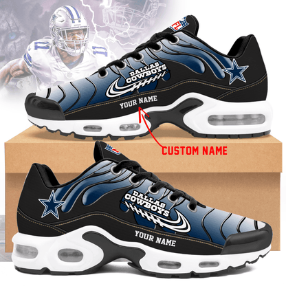 Dallas Cowboys Ombre Limited Edition Custom Name Air Max Shoes Sneakers For Men And Women