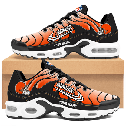 Cleveland Browns Ombre Limited Edition Custom Name Air Max Shoes Sneakers For Men And Women