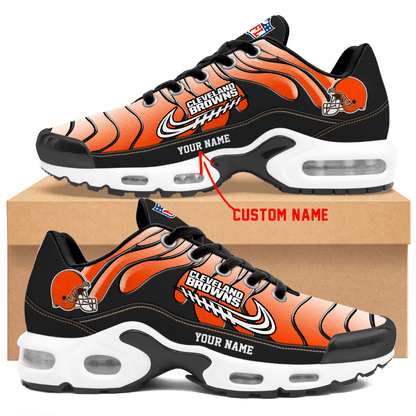 Cleveland Browns Ombre Limited Edition Custom Name Air Max Shoes Sneakers For Men And Women