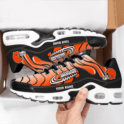 Cleveland Browns Ombre Limited Edition Custom Name Air Max Shoes Sneakers For Men And Women