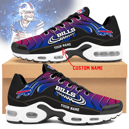 Buffalo Bills Ombre Limited Edition Custom Name Air Max Shoes Sneakers For Men And Women