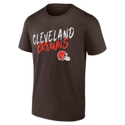 Cleveland Browns Hustle Custom Name & Number T-Shirt - Brown
