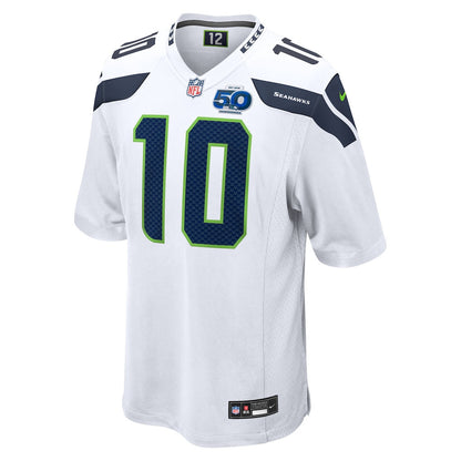 Cooper Kupp 10 Seattle Seahawks 50th Season Game Jersey - White