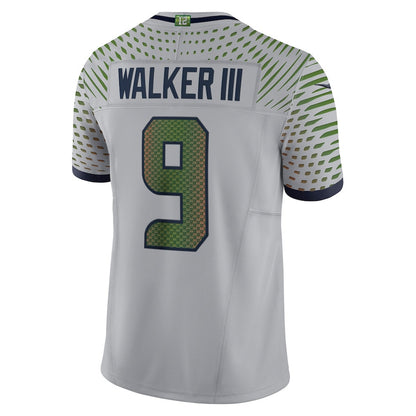 Kenneth Walker III 9 Seattle Seahawks 2026 Super Bowl LX - Wolf Gray Rivalries Collection Limited Jersey
