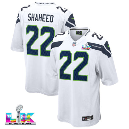 Rashid Shaheed 22 Seattle Seahawks 2026 Super Bowl LX Game Jersey - White
