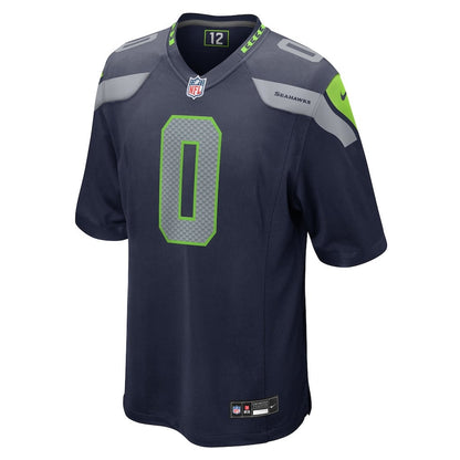 Tyrel Dodson 0 Seattle Seahawks 2026 Super Bowl LX Game Jersey - College Navy