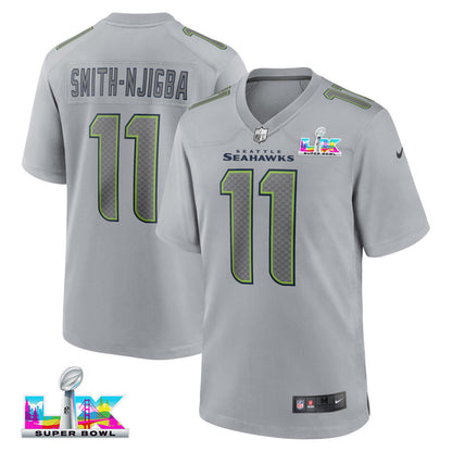 Jaxon Smith-Njigba 11 Seattle Seahawks 2026 Super Bowl LX - Gray Atmosphere Fashion Game Jersey