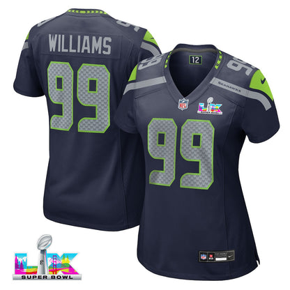 Leonard Williams 99 Seattle Seahawks 2026 Super Bowl LX - Women Navy Game Jersey