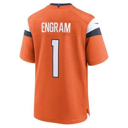 Evan Engram 1 Denver Broncos 2026 Super Bowl LX - Orange Team Game Jersey