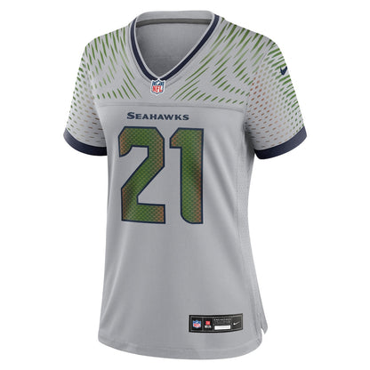 Devon Witherspoon 21 Seattle Seahawks 2026 Super Bowl LX - Women Rivalries Game Jersey - Wolf Gray