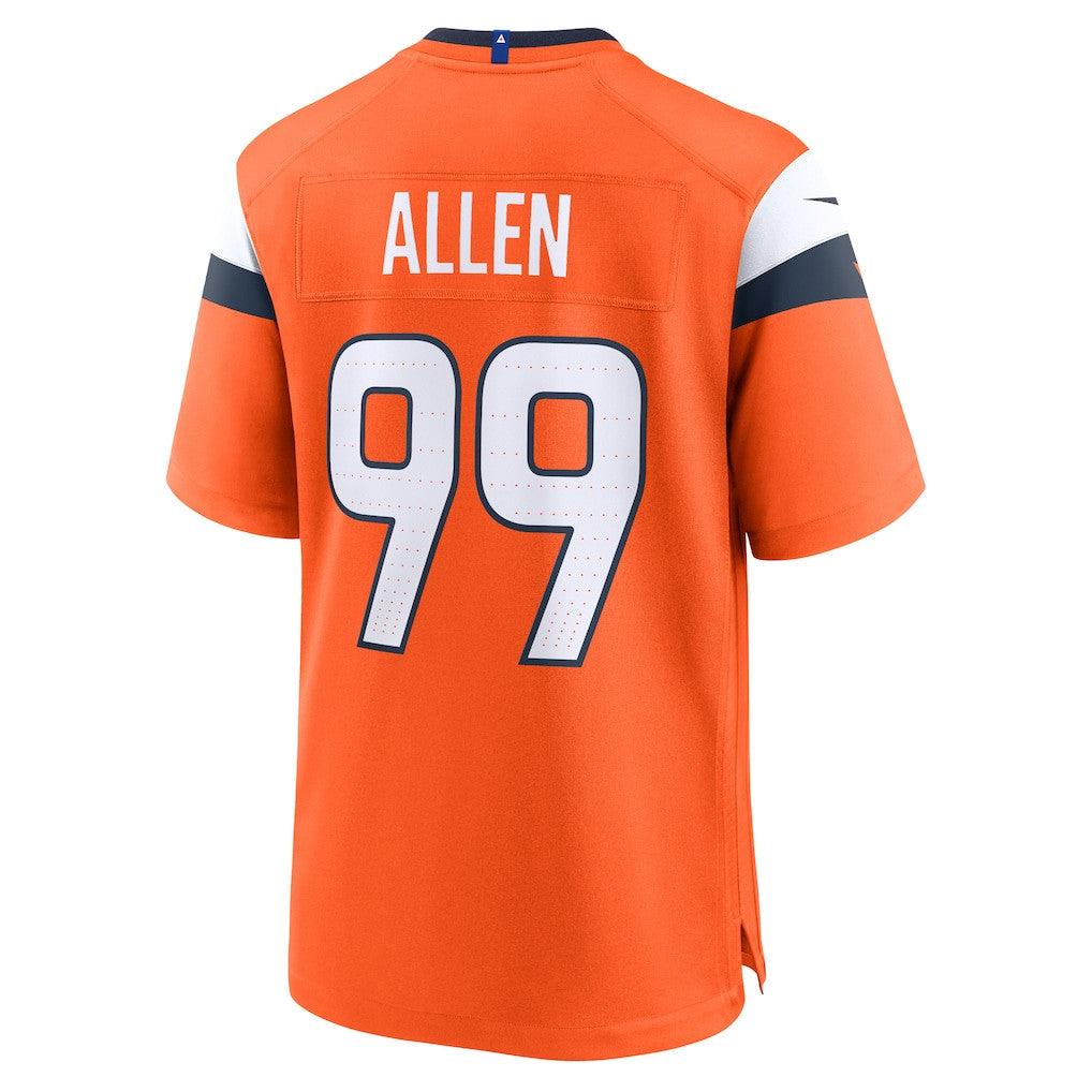 Zach Allen 99 Denver Broncos 2026 Super Bowl LX - Orange Team Game Jersey