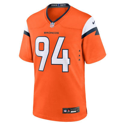 Jordan Jackson 94 Denver Broncos 2026 Super Bowl LX - Orange Team Game Jersey