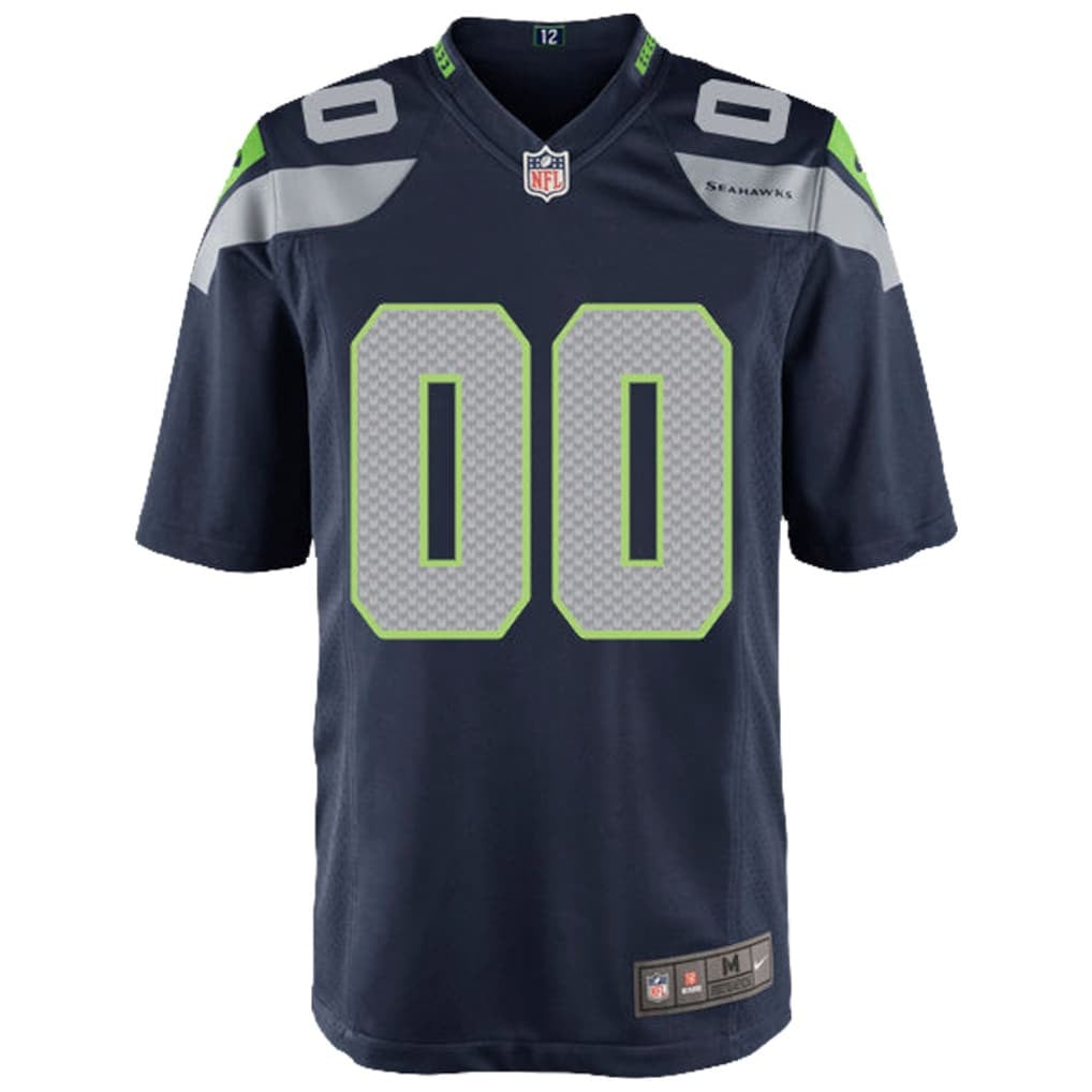 Seattle Seahawks YOUTH 2026 Super Bowl LX - Custom Game Jersey - Navy