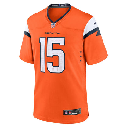 Nik Bonitto 15 Denver Broncos 2026 Super Bowl LX - Orange Team Game Jersey