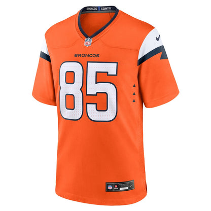 Lucas Krull 85 Denver Broncos 2026 Super Bowl LX - Orange Team Game Jersey