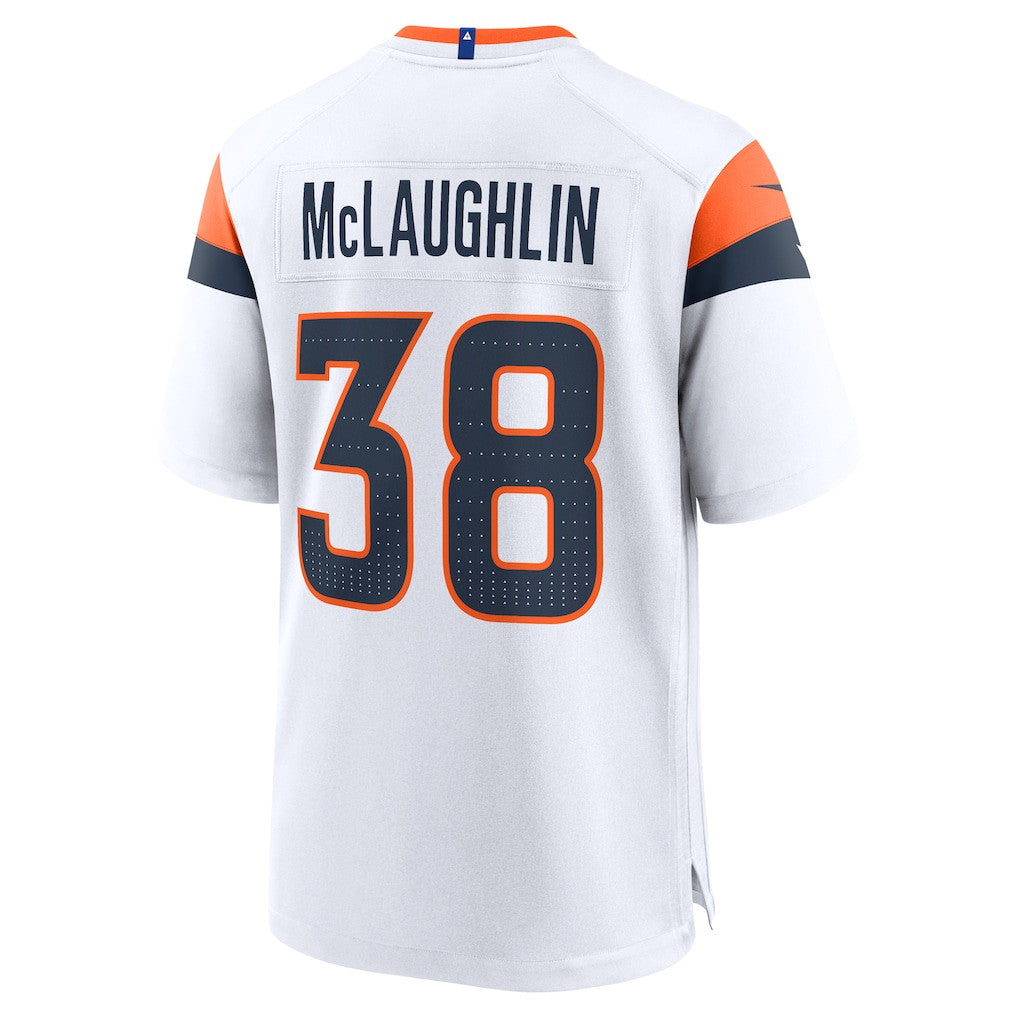 Jaleel McLaughlin 38 Denver Broncos 2026 Super Bowl LX - White Game Jersey