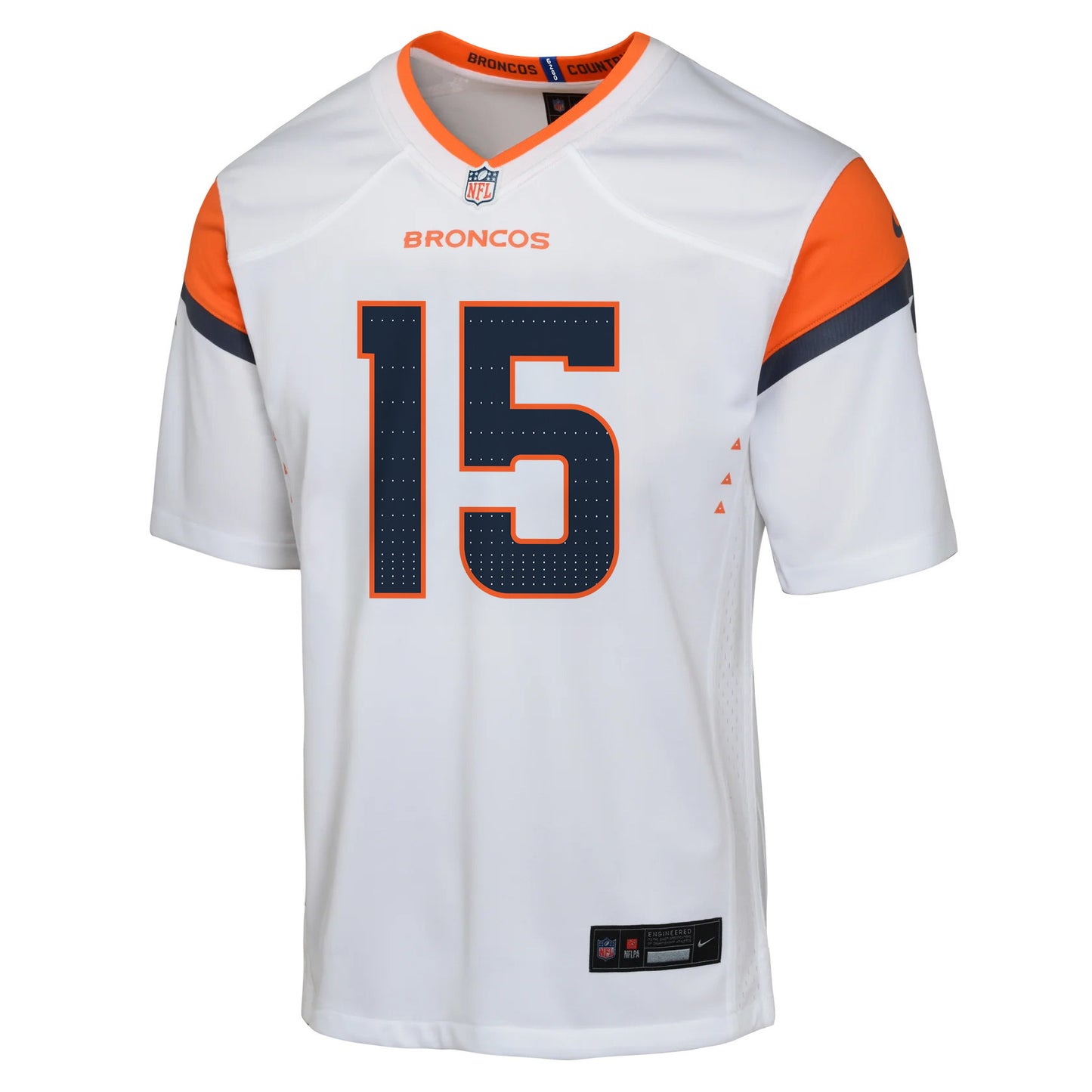 Nik Bonitto 15 Denver Broncos YOUTH 2026 Super Bowl LX - White Road Team Jersey