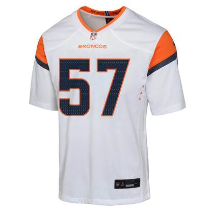 Ben Powers 74 Denver Broncos YOUTH 2026 Super Bowl LX - White Road Team Jersey