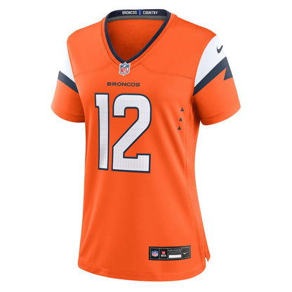 RJ Harvey 12 Women's Denver Broncos 2026 Super Bowl LX - Orange Game Jersey