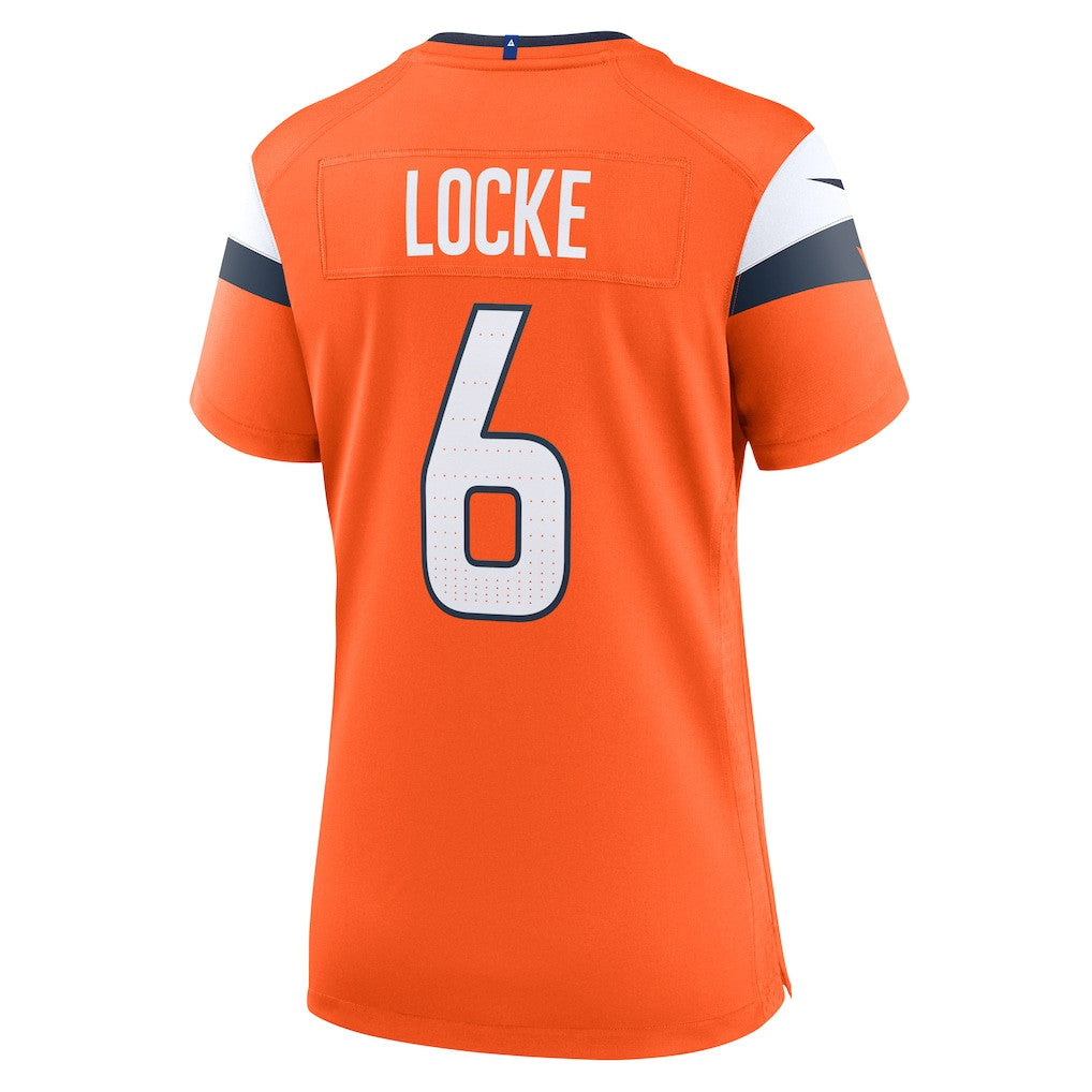 P.J. Locke 6 Women's Denver Broncos 2026 Super Bowl LX - Orange Game Jersey