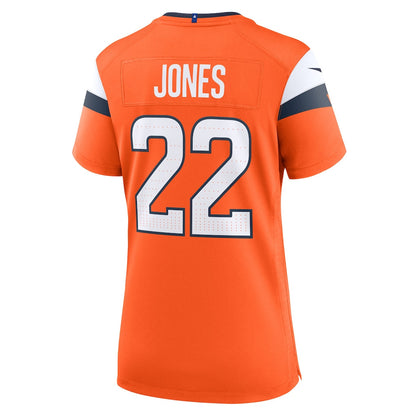 Brandon Jones 22 Women's Denver Broncos 2026 Super Bowl LX - Orange Game Jersey