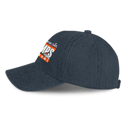 Denver Broncos Super Bowl LX Champs 25/26 Washed Cap – Printed Graphic - Navy