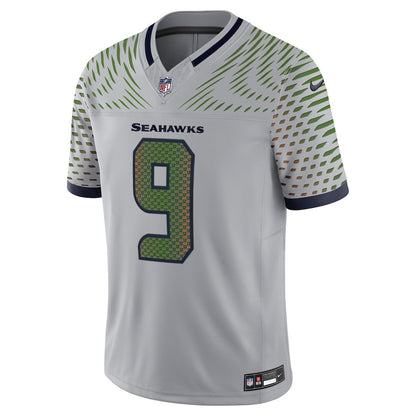 Kenneth Walker III 9 Seattle Seahawks 2026 Super Bowl LX - Wolf Gray Game Jersey