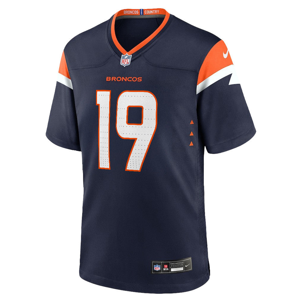 Marvin Mims Jr. 19 Denver Broncos 2026 Super Bowl LX - Navy Alternate Game Jersey