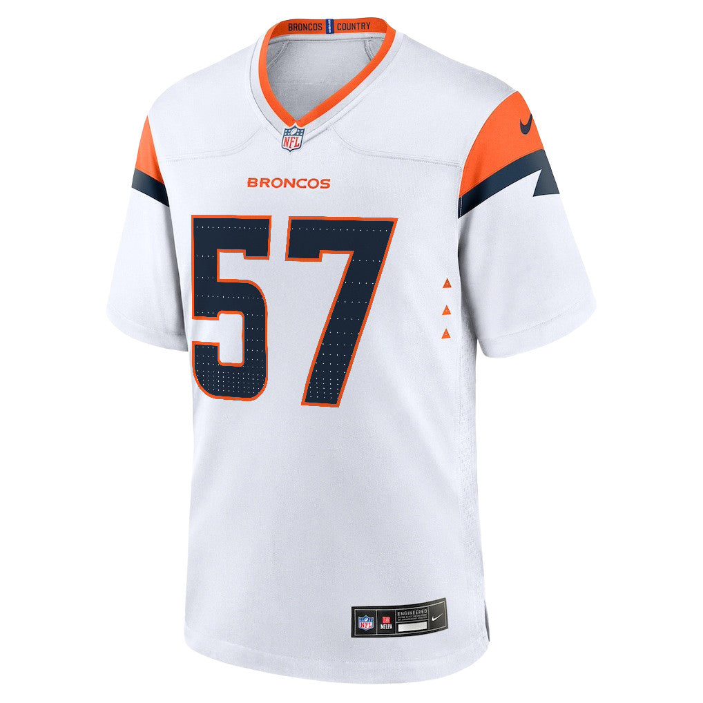 Dre Greenlaw 57 Denver Broncos 2026 Super Bowl LX - White Game Jersey