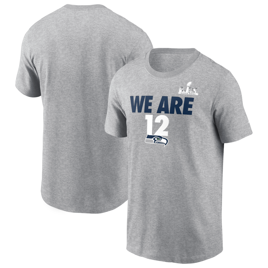 Seattle Seahawks Super Bowl LX Fast As Fast Gets T-Shirt - Heather Gray