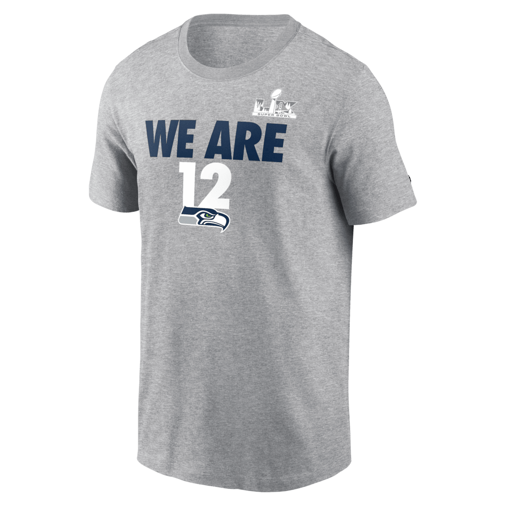 Seattle Seahawks Super Bowl LX Fast As Fast Gets T-Shirt - Heather Gray