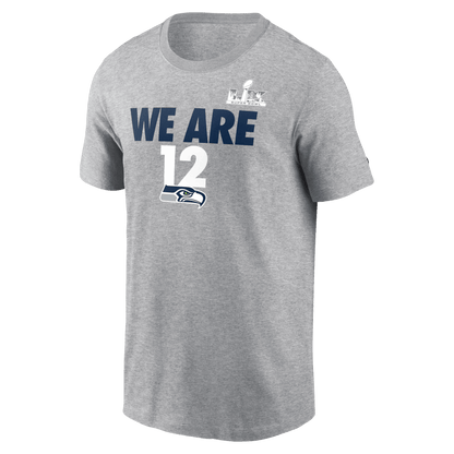 Seattle Seahawks Super Bowl LX Fast As Fast Gets T-Shirt - Heather Gray