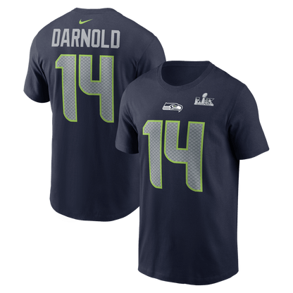Sam Darnold Seattle Seahawks Super Bowl LX Player T-Shirt - Navy